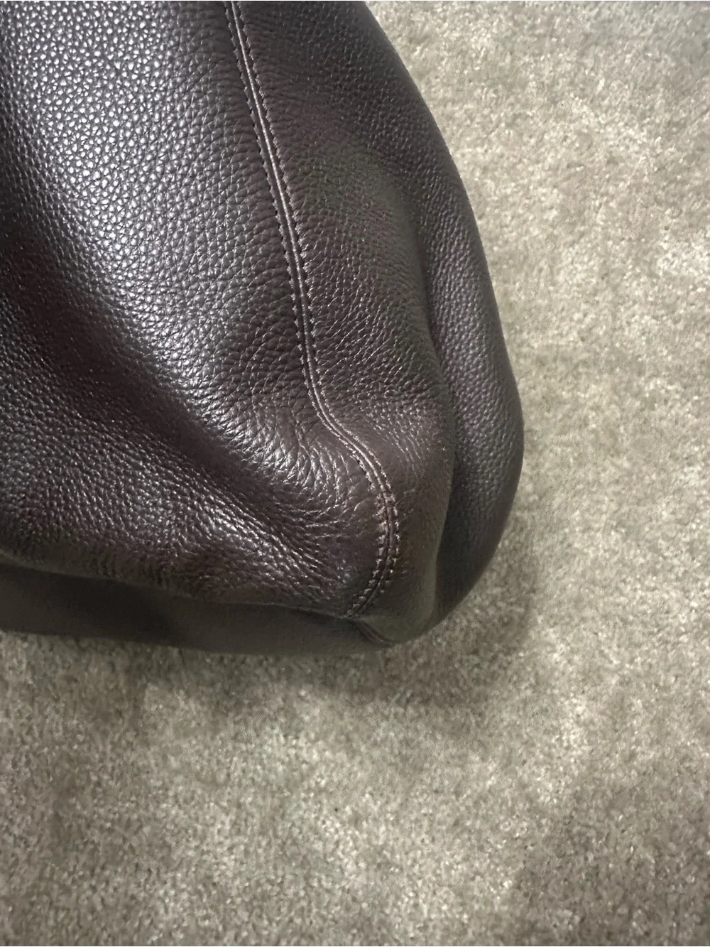Michael Kors Fulton Large Chocolate Pebbled Leather Hobo Bag 👜✨